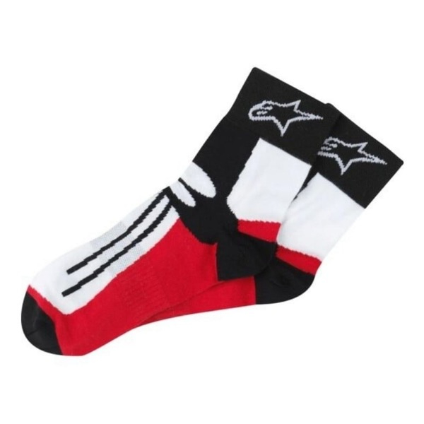 Alpinestars Road Racing qısa motosiklet corabı – Qara/Qırmızı