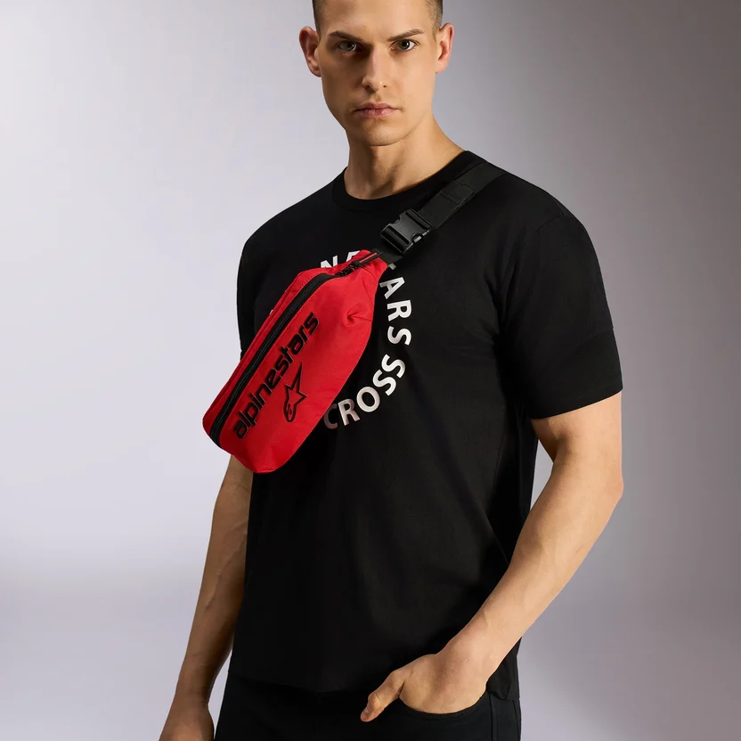 Alpinestars Only Linear bel çantası – Qırmızı/Qara – Tək ölçü