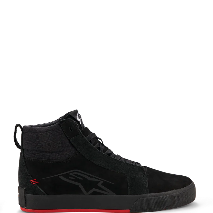 Alpinestars Ride-63 dəri motosiklet ayaqqabısı – Qara/Parlaq qırmızı – 5.5 — şəkil 1
