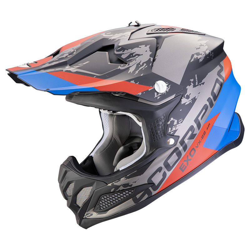 SCORPION VX 22 AIR CX Matt Black-Blue-Red